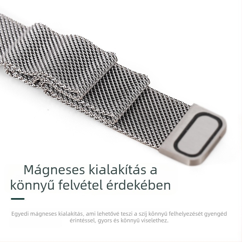 Apple Watch Milanese rozsdamentes acél mágneses csatú szíj, Shenzhen eredetű, 2024 tél kiadás, sokoldalú városi viselet