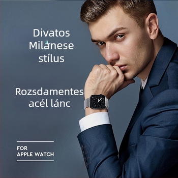 DUX DUCIS Apple Watch mágneses fémszíj - divat stílus
