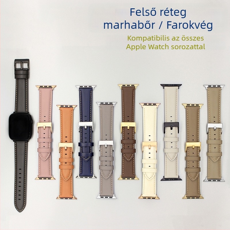 Valódi bőr Apple Watch szíj S11, Apple Watch SE kompatibilis, 42/46 mm, 20/22 mm