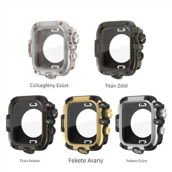 TPU fém szíj tok Apple Watch 10. generációhoz