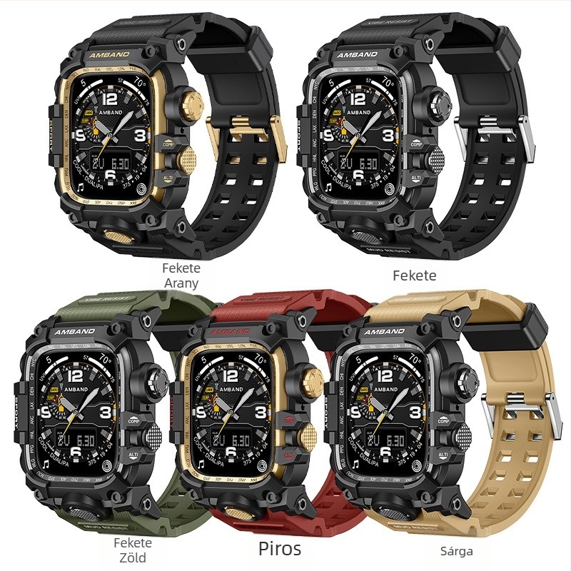 TPU fém szíj tok Apple Watch 10. generációhoz