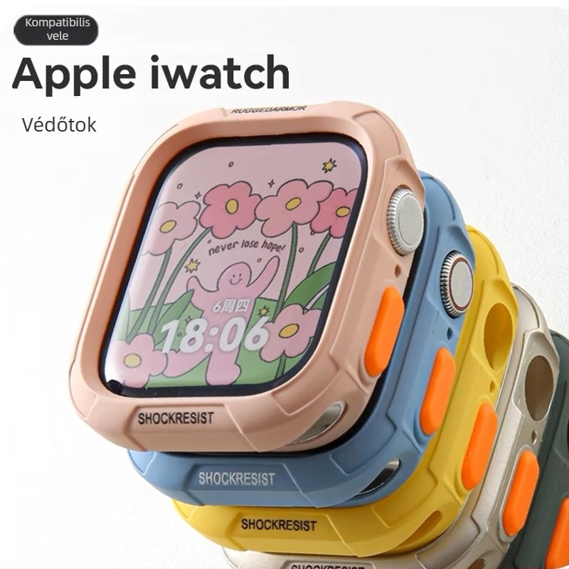 TPU Apple Watch tok S10-hez, kompatibilis a 9/8-as sorozatokkal