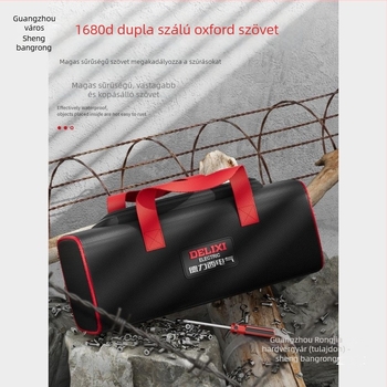 Vászon szerszámtáska villanyszerelőknek — masszív, tartós, multifunkcionális, hordozható tok javításhoz és faragáshoz