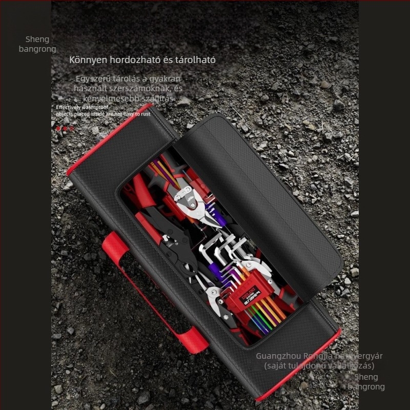 Vászon szerszámtáska villanyszerelőknek — masszív, tartós, multifunkcionális, hordozható tok javításhoz és faragáshoz