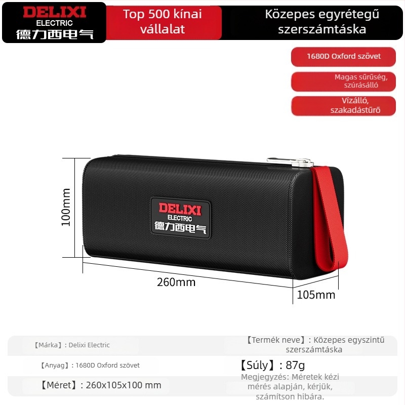 Vászon szerszámtáska villanyszerelőknek — masszív, tartós, multifunkcionális, hordozható tok javításhoz és faragáshoz