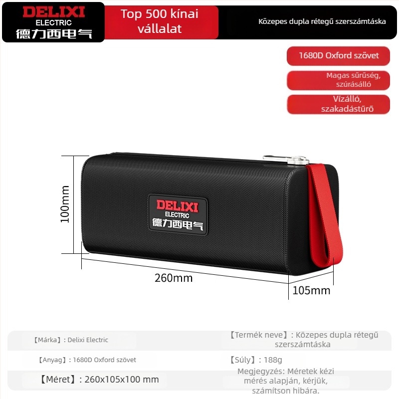 Vászon szerszámtáska villanyszerelőknek — masszív, tartós, multifunkcionális, hordozható tok javításhoz és faragáshoz