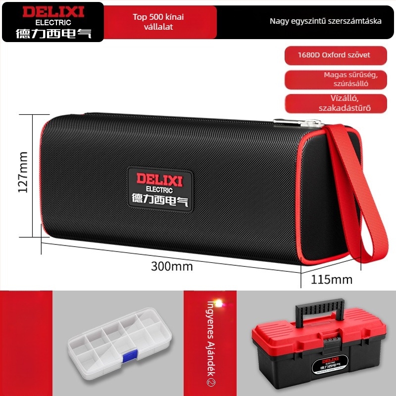 Vászon szerszámtáska villanyszerelőknek — masszív, tartós, multifunkcionális, hordozható tok javításhoz és faragáshoz