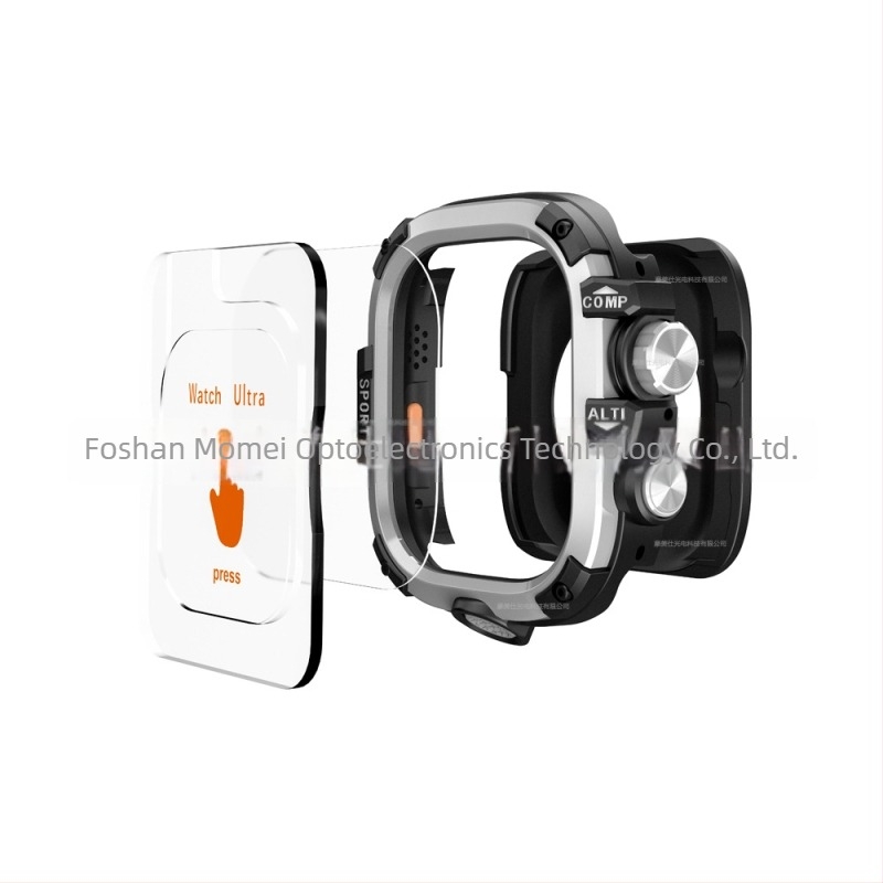 Apple Watch fém vízálló védőburkolat integrált képernyővédővel – iWatch 49/45/46/44mm