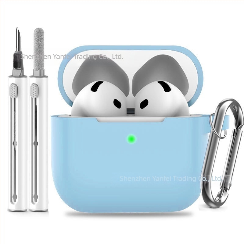 AirPods Pro 3-hoz 2,5 mm vastag szilikon védőtok, tisztító tollal