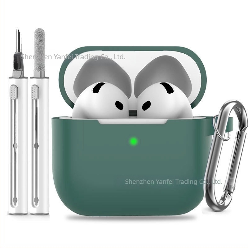 AirPods Pro 3-hoz 2,5 mm vastag szilikon védőtok, tisztító tollal