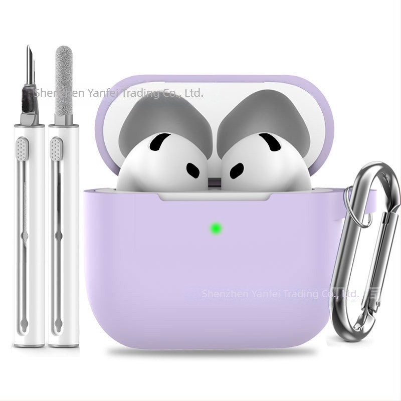 AirPods Pro 3-hoz 2,5 mm vastag szilikon védőtok, tisztító tollal