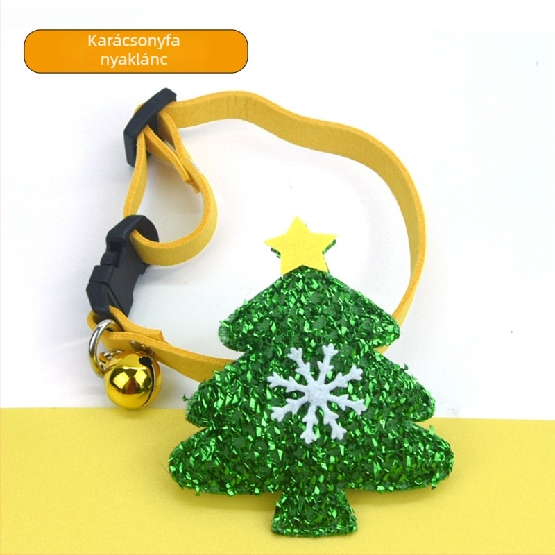 Kisállat Karácsonyi készlet: kutyanyakörv csengővel és Mikulás sapkával (Minta: egyszínű; Anyag: Koreai velúr; Szövés: egyszerű szövés; Alkalmas minden évszakra; Univerzális)