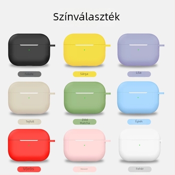 AirPods védőtok — TPU, Frosted Soft-Shell, Injection molding, Személyre szabható, Univerzális