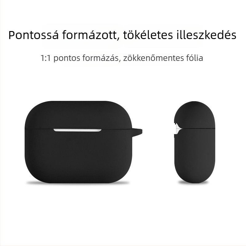 AirPods védőtok — TPU, Frosted Soft-Shell, Injection molding, Személyre szabható, Univerzális