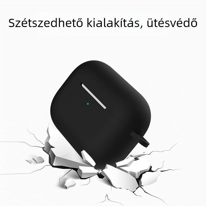 AirPods védőtok — TPU, Frosted Soft-Shell, Injection molding, Személyre szabható, Univerzális