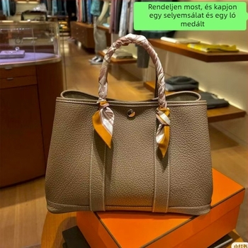 2025-ös új stílusú garden táska valódi bőrből, tote, nagy kapacitású női táska