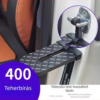 Alumínium ötvözetű autó kapaszkodó pedál – univerzális SUV-hoz, multifunkcionális, csúszásmentes, ajtózár-kampóval