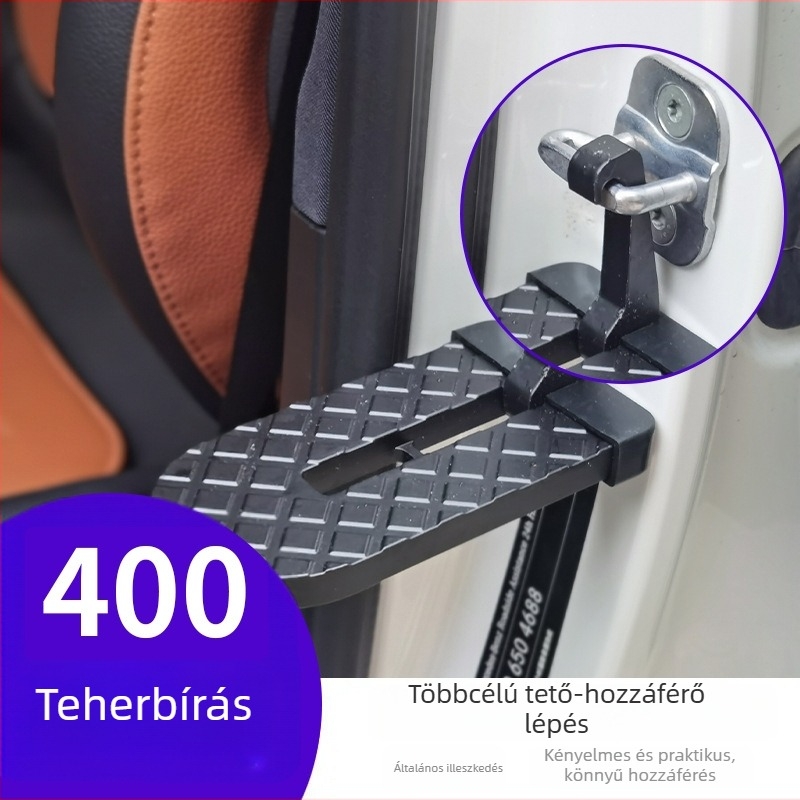 Alumínium ötvözetű autó kapaszkodó pedál – univerzális SUV-hoz, multifunkcionális, csúszásmentes, ajtózár-kampóval