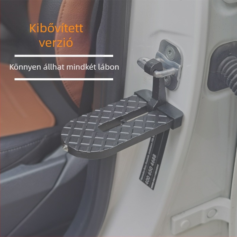 Alumínium ötvözetű autó kapaszkodó pedál – univerzális SUV-hoz, multifunkcionális, csúszásmentes, ajtózár-kampóval
