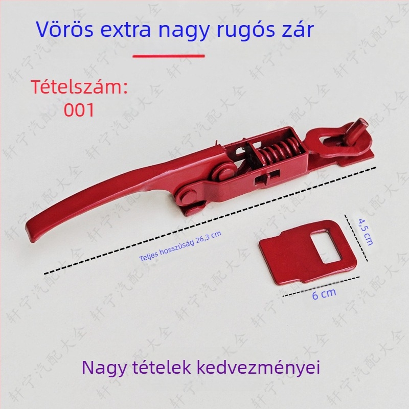 Hanghang rugós kézi zárcsomó elektromos háromkerekű szállítási zárhoz — Anyag: Egyéb, Specifikáció: Nagy elektromos háromkerekű zár (1 db), Alkalmazás: Szállítási zár