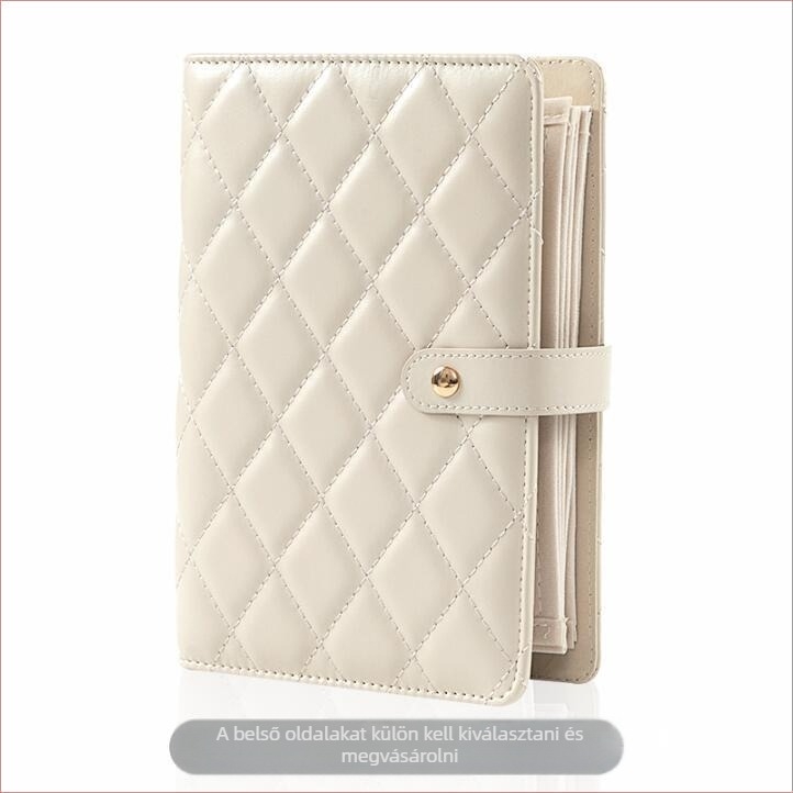 Nappa mintázatú PU bőr ékszer-táska, koreai stílusú clutch, merev kivitel