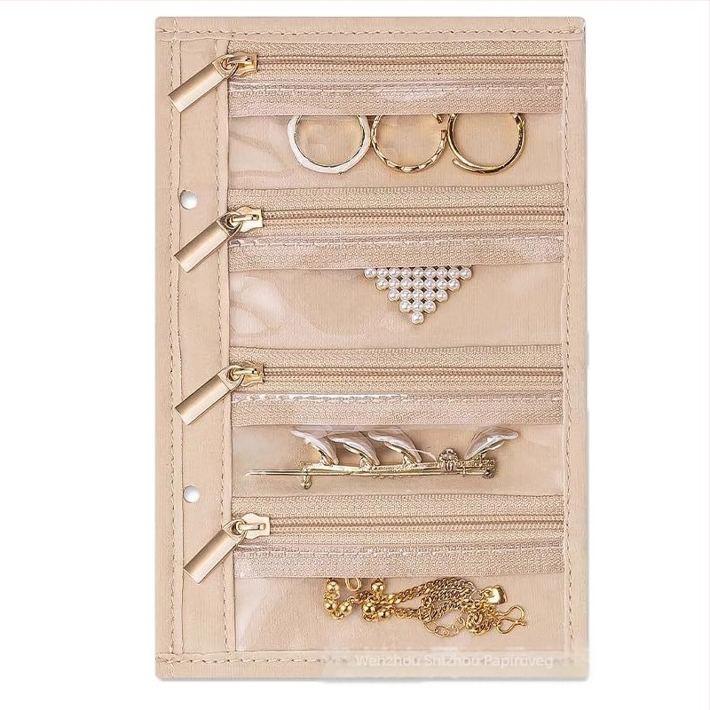 Nappa mintázatú PU bőr ékszer-táska, koreai stílusú clutch, merev kivitel