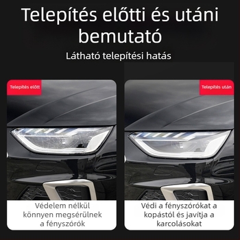 Autó első fényszóró fólia Toyota Camry, Highlander, RAV4, CHR, Land Cruiser modellekhez | Hidrogel fólia | Márka: QiuYiming