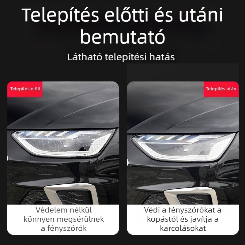 Autó első fényszóró fólia Toyota Camry, Highlander, RAV4, CHR, Land Cruiser modellekhez | Hidrogel fólia | Márka: QiuYiming