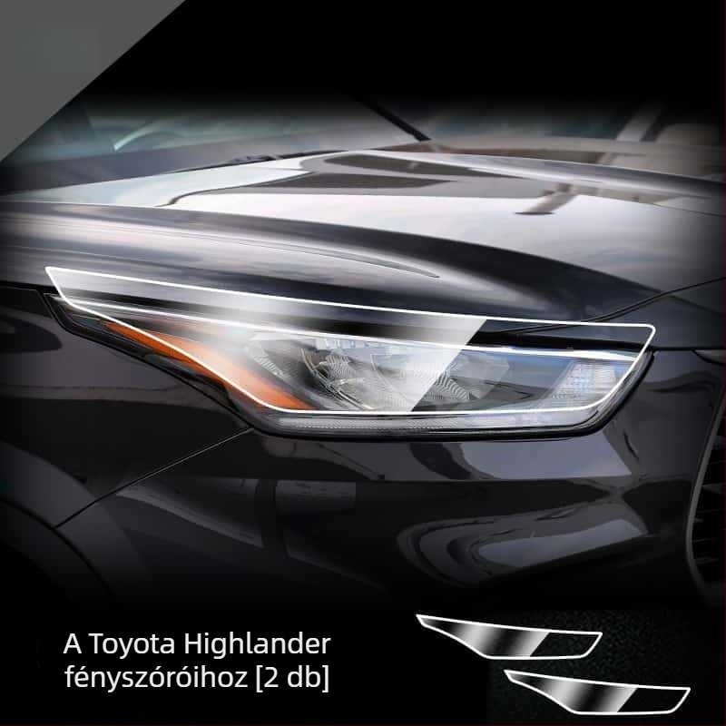 Autó első fényszóró fólia Toyota Camry, Highlander, RAV4, CHR, Land Cruiser modellekhez | Hidrogel fólia | Márka: QiuYiming