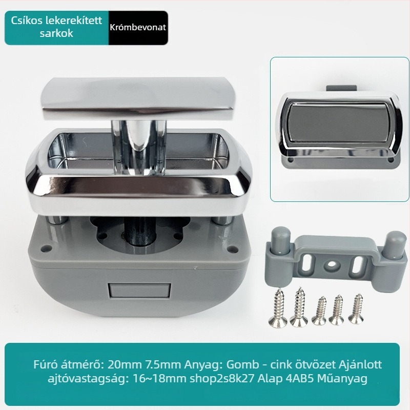 Új érkezés: RV gombos zár bútorokra és hajófülkékhez — cinkötvözet, fogantyú nélküli, zárhengő