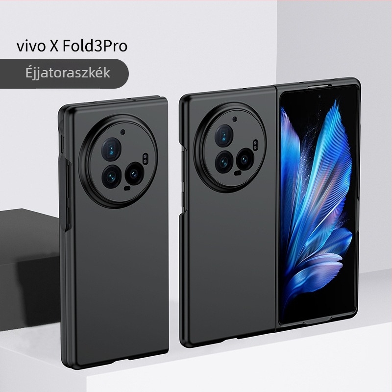 Vivo Find N5 hajtogatható telefonvédő tok – bőrhatású érzet, ütés elleni védelem, flip-top dizájn, CNC-megmunkált PC burkolat, testre szabható, kompatibilis Xfold5 és Xfold3 Pro