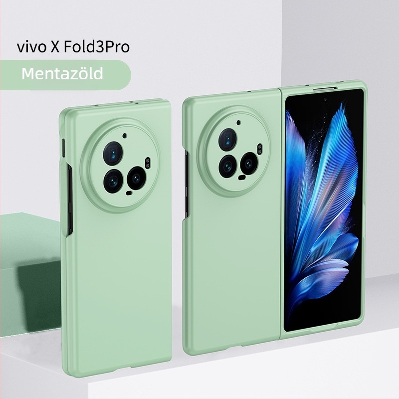 Vivo Find N5 hajtogatható telefonvédő tok – bőrhatású érzet, ütés elleni védelem, flip-top dizájn, CNC-megmunkált PC burkolat, testre szabható, kompatibilis Xfold5 és Xfold3 Pro