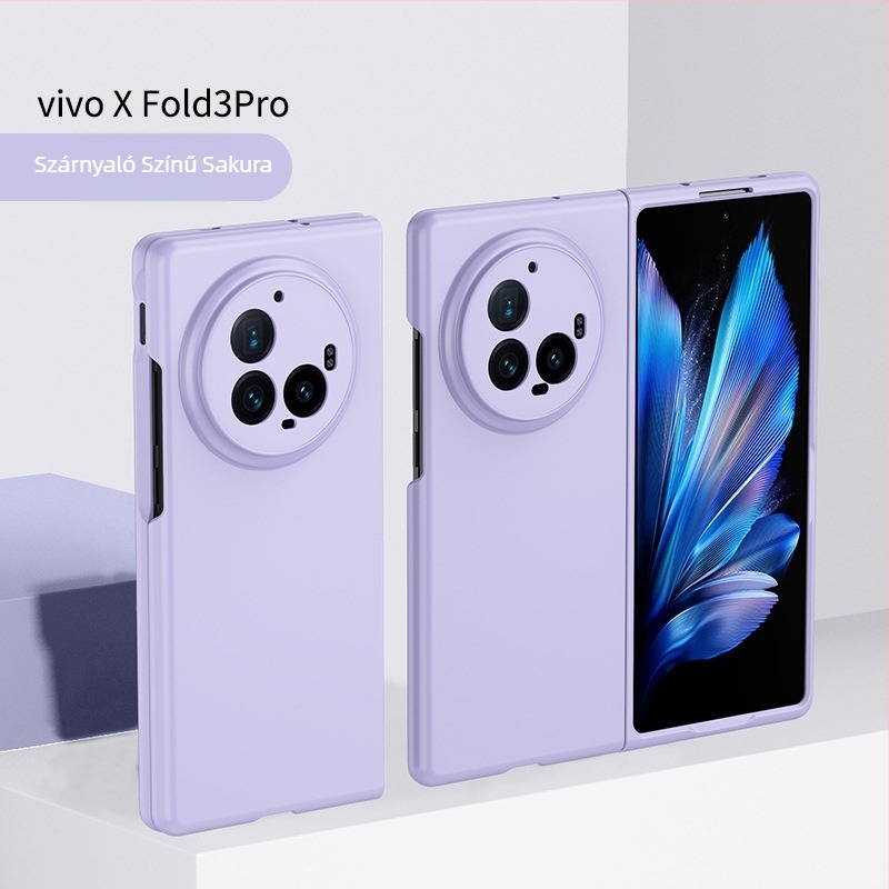 Vivo Find N5 hajtogatható telefonvédő tok – bőrhatású érzet, ütés elleni védelem, flip-top dizájn, CNC-megmunkált PC burkolat, testre szabható, kompatibilis Xfold5 és Xfold3 Pro