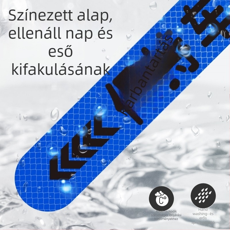Autó karosszéria matricák – karcolás minta, hátsó rész, felhelyezés vákuumos kupakkal