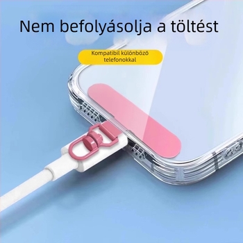 Telefontartó pánt montázs klipsz 360°-os forgó fém klip, fém, elektroplakált, uniszex, geometriai forma