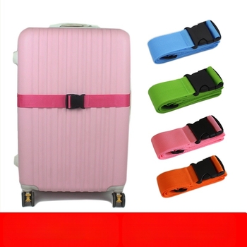 Utazótáska csomagoló öv kiváló minőségű PP szalaggal és POM csattal; modell: egy szó; szakítóerő: erős; használat: poggyász megerősítésére; súly: 0,090 kg