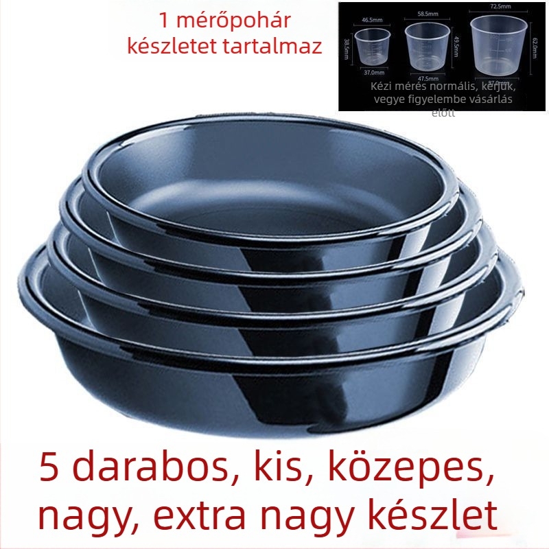 Háromrészes készlet anti-esés etetőmedencével horgászathoz, műanyag keverőtál