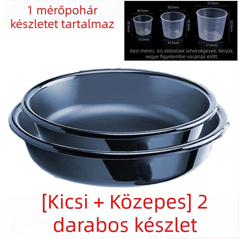 Háromrészes készlet anti-esés etetőmedencével horgászathoz, műanyag keverőtál