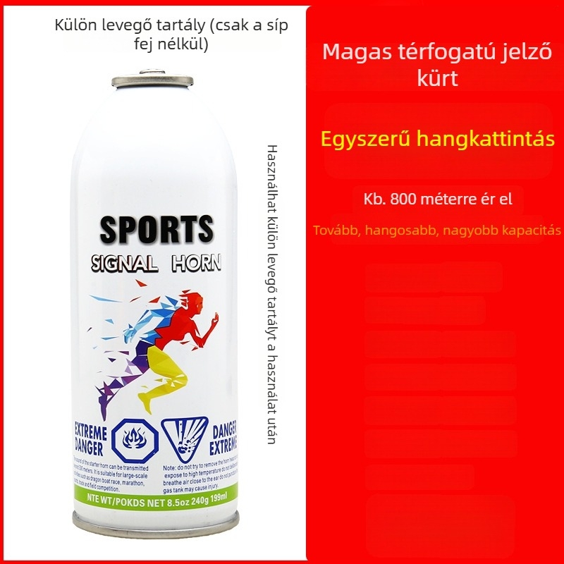 Indító síp atlétikai versenyekhez és sárkányhajó futamokhoz; magas hangú induló jel