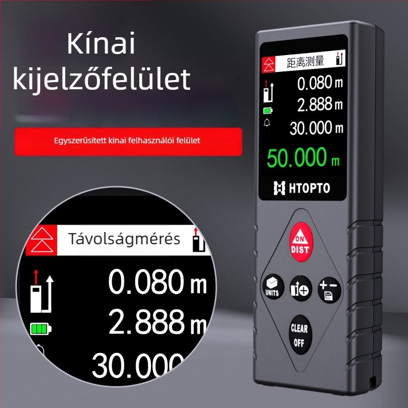 Lézeres távolságmérő – kézben tartható, infravörös, digitális vonalzó