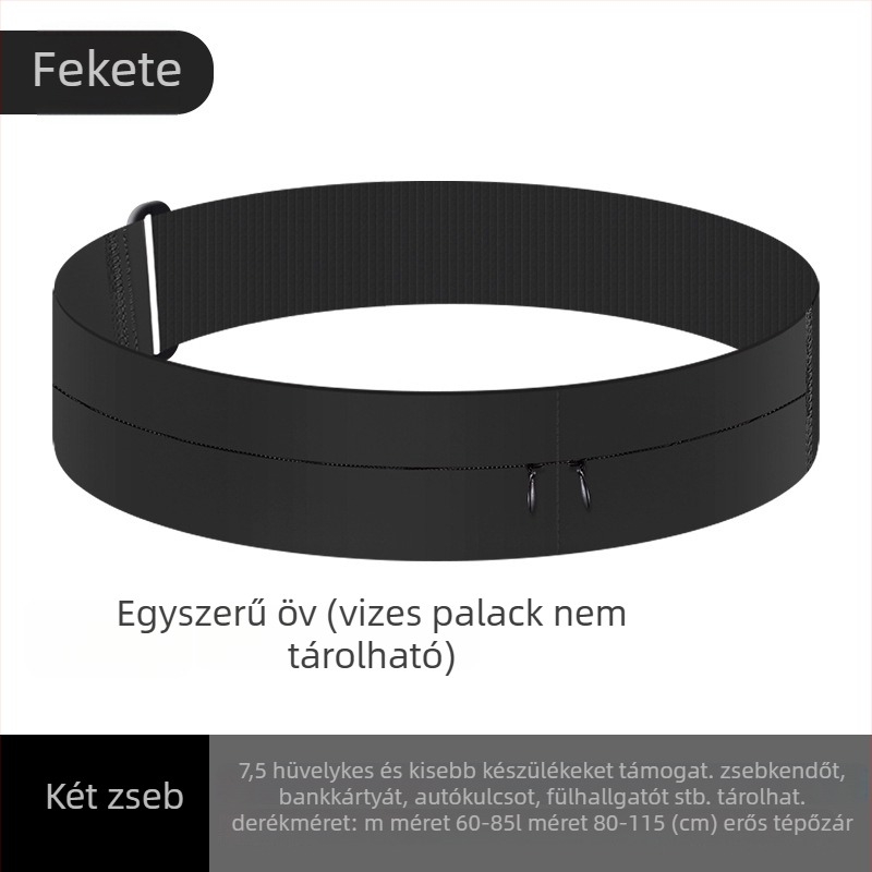 Telefon övtáska futáshoz Velcro-zárással – többfunkciós öv edzéshez, futáshoz és maratonihoz