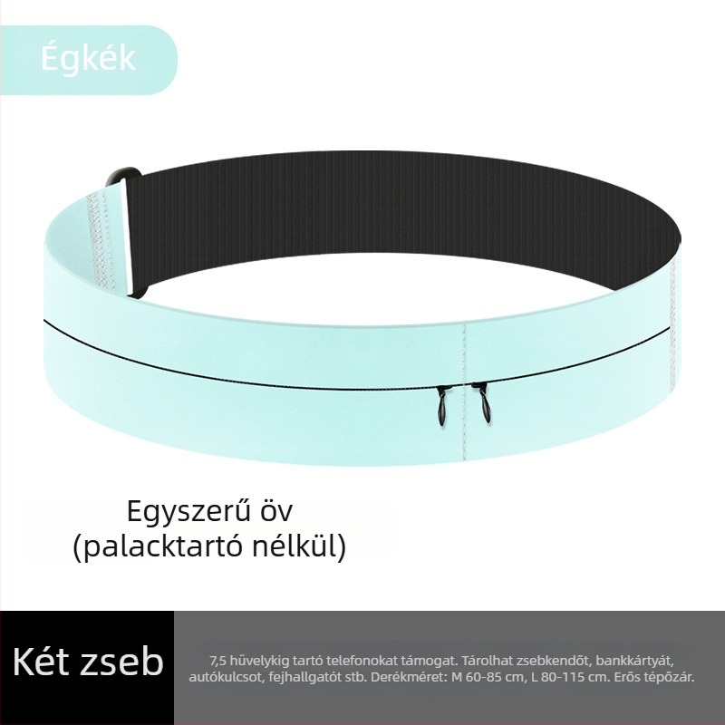 Telefon övtáska futáshoz Velcro-zárással – többfunkciós öv edzéshez, futáshoz és maratonihoz