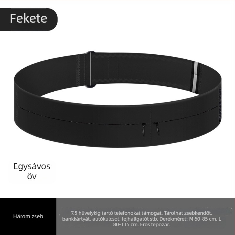 Telefon övtáska futáshoz Velcro-zárással – többfunkciós öv edzéshez, futáshoz és maratonihoz