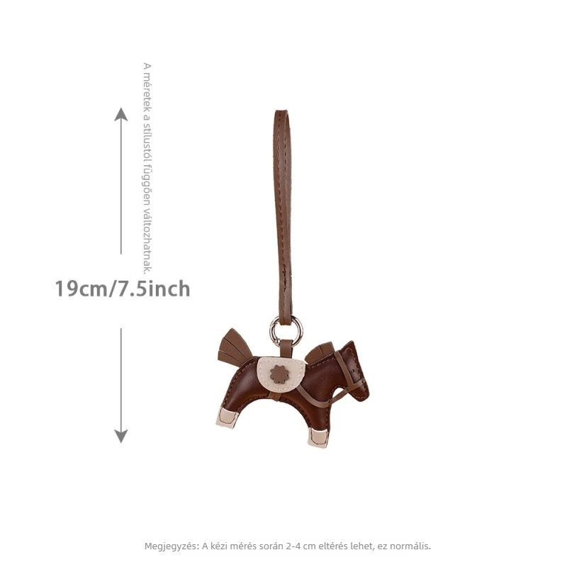Táskafüggő Pegasus motívummal, bojtokkal és gyöngyökkel, PU anyagból, városi minimalist stílus, őszi 2025 megjelenés