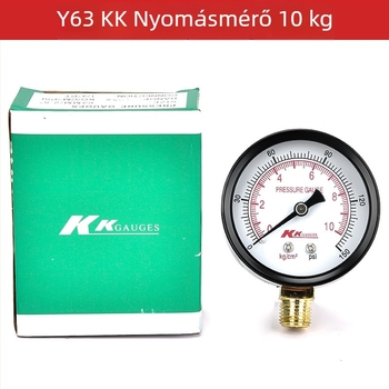 Diafragmás nyomásmérő (tartomány 0-2.5; pontosság 0.1 kg; menetes csatlakozás; környezeti hőmérséklet 0-100)