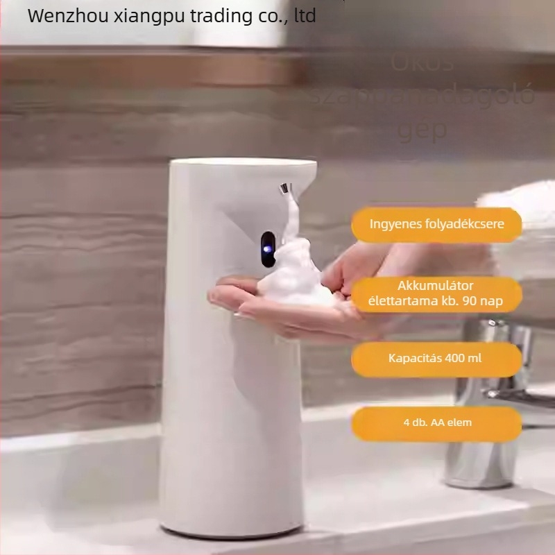 Automata szenzoros habos kézfertőtlenítőgép – műanyag ház, EU CE tanúsítvány, Xiangpu
