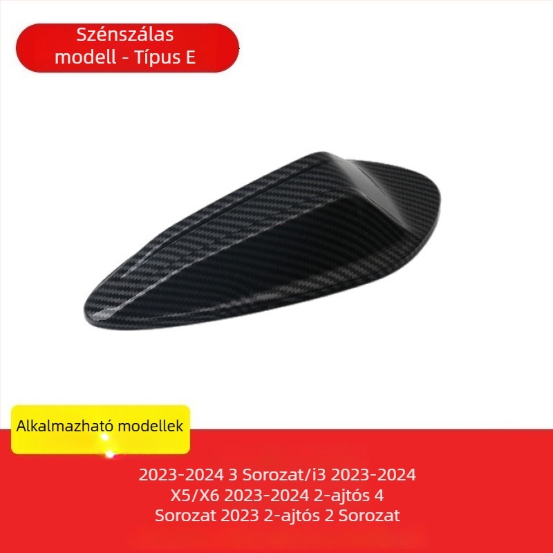 BMW szénszálas antennefedél, cápauszony formájú, dekoratív antenna minden BMW modellhez, ragasztásos telepítés