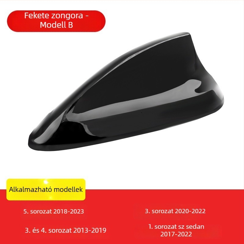 BMW szénszálas antennefedél, cápauszony formájú, dekoratív antenna minden BMW modellhez, ragasztásos telepítés