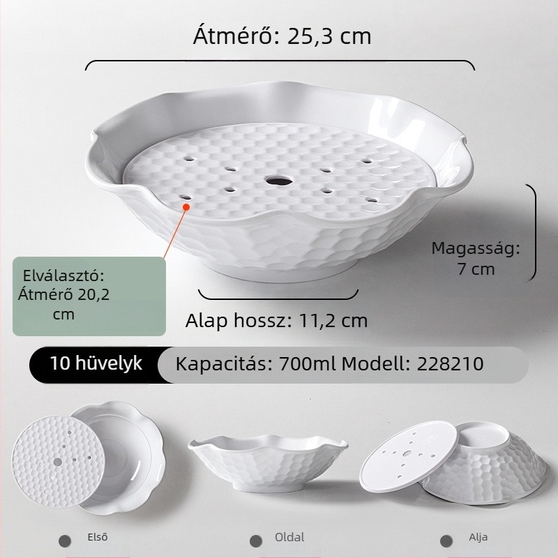 Melamin étkészlet szárazjég tál sashimi-hoz, különleges formájú tál, egyedi logóval, szállodai használatra
