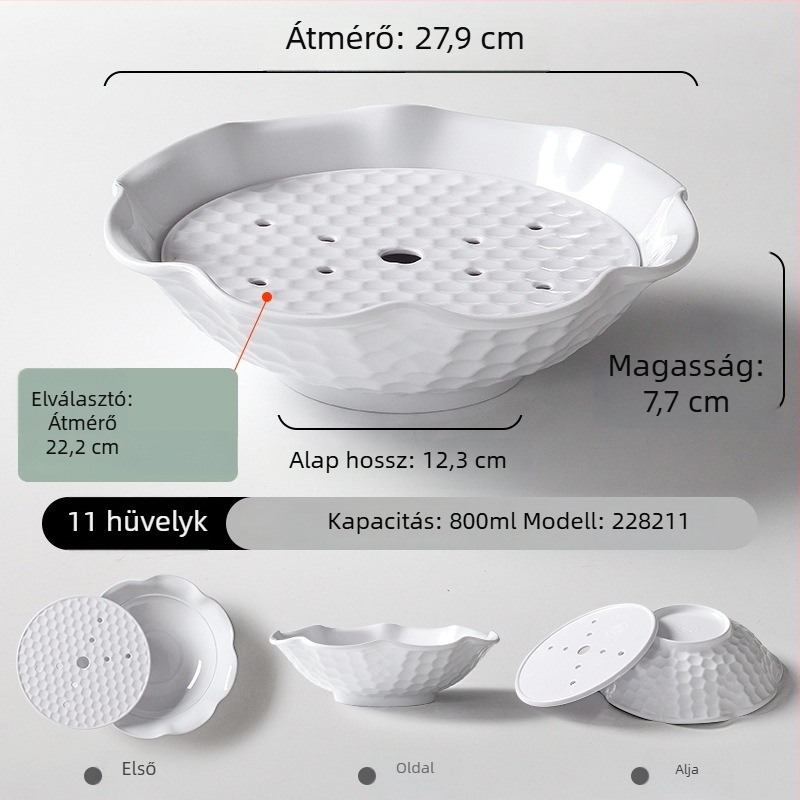 Melamin étkészlet szárazjég tál sashimi-hoz, különleges formájú tál, egyedi logóval, szállodai használatra